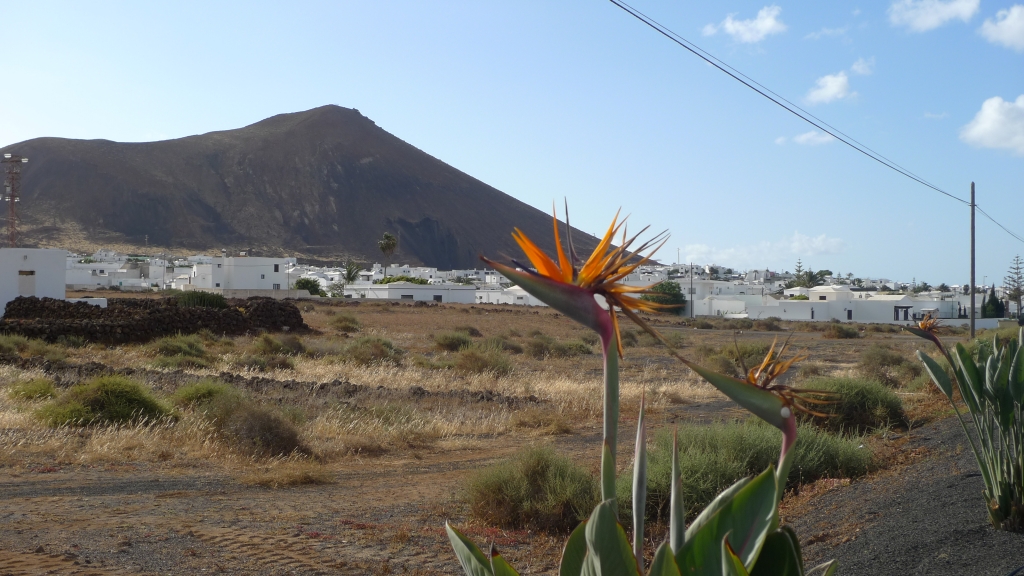 Первый день на Лансароте - черные обочины с